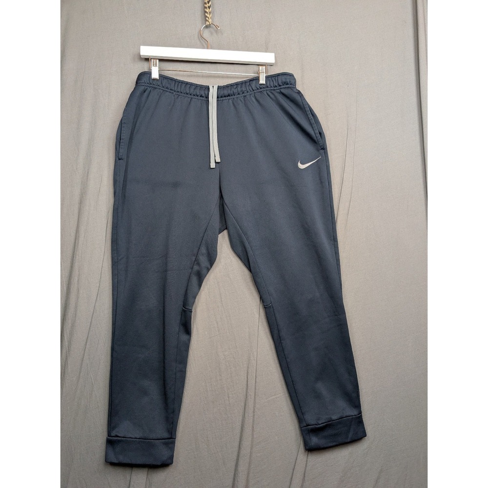 Nike Dri Fit Sweatpants Men's Sz XLarge Blue Pants Logo Swoosh